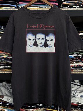 90s Rare Sinead O'Connor Washed Black Tee